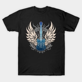 Guitar with Wing - Music Guitarist Graphic for Men & Women T-Shirt